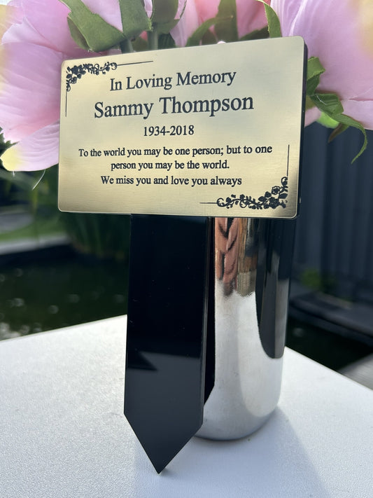 memorial plaques for graves