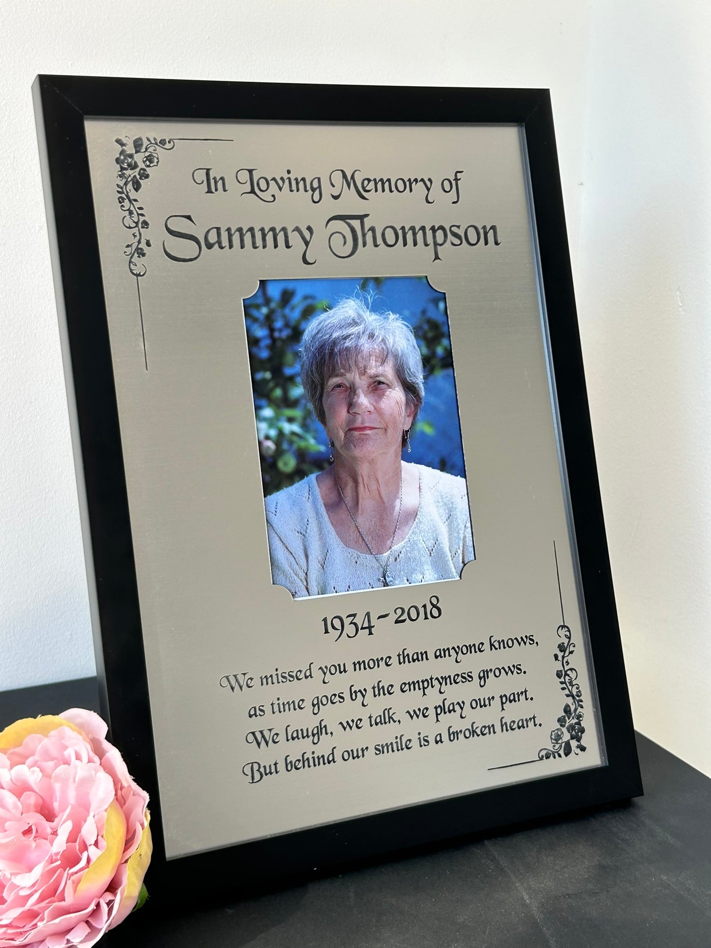 Save a Seat, In Loving Memory, Wedding Tribute Plaque, Funeral, Cremation Ceremony Plaque Silver