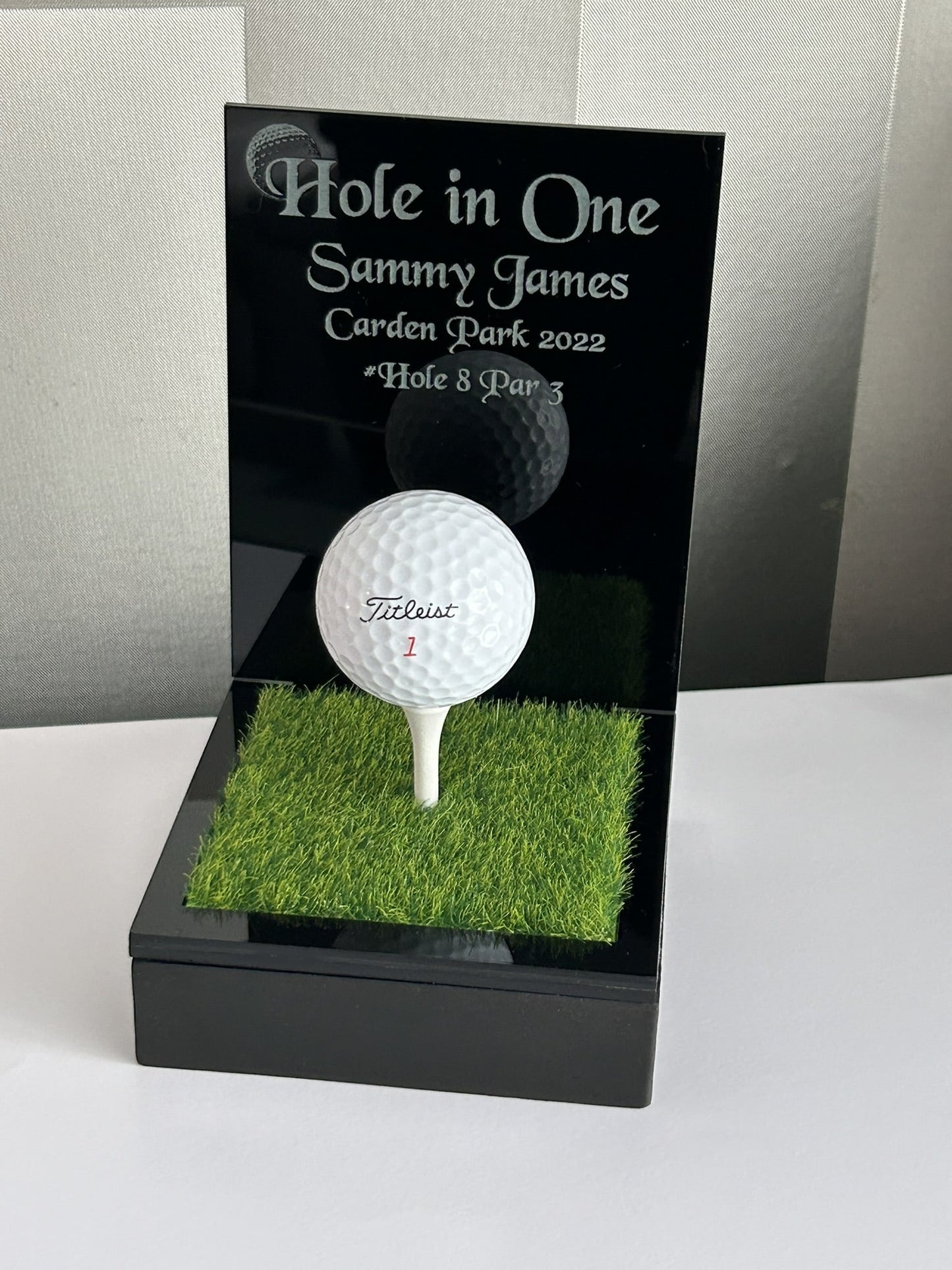 Hole in one, Golf Gifts, Longest Drive, Nearest the pin, personalised Plaques, Keepsakes
