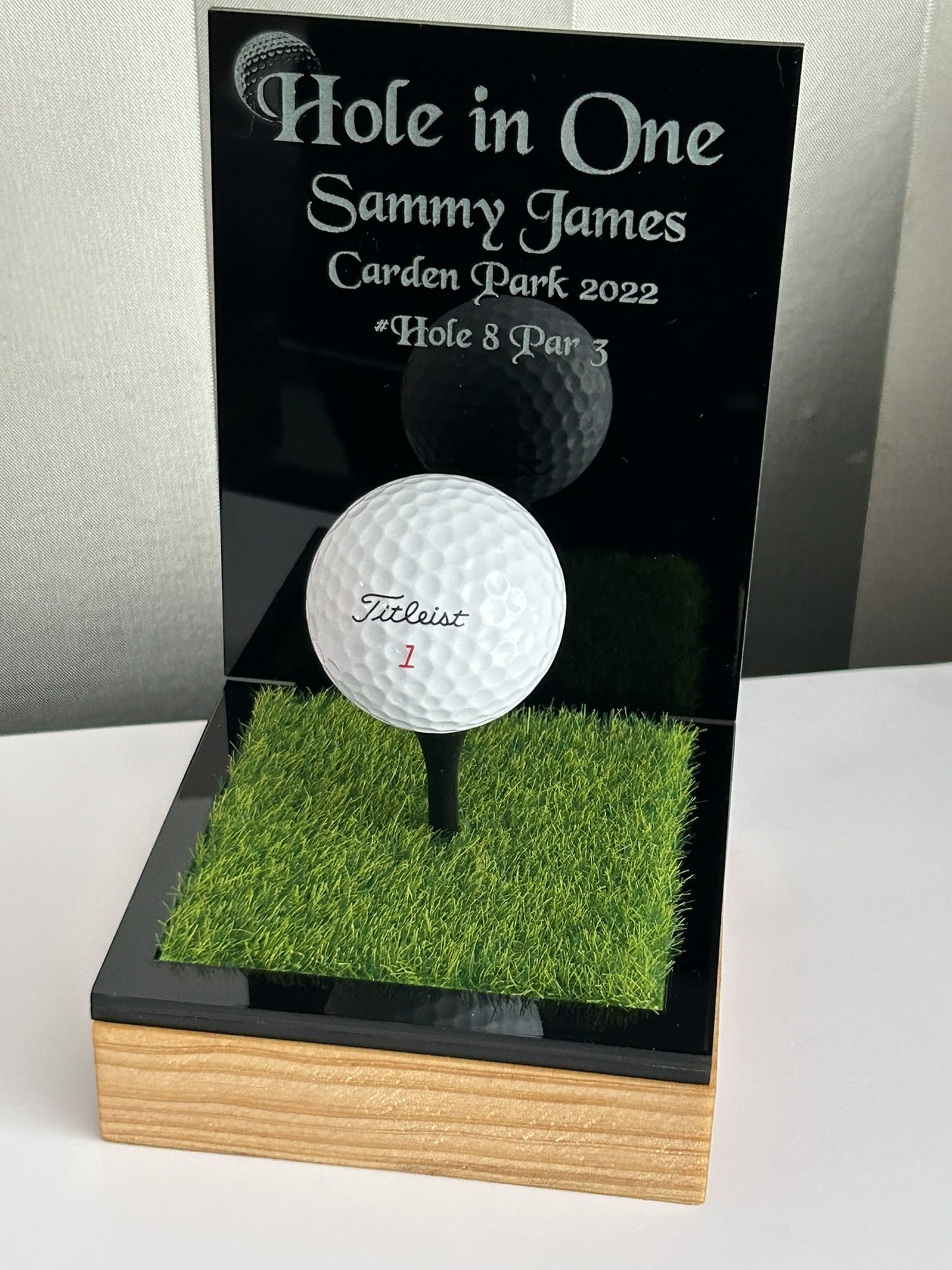 Hole in one, Golf Gifts, Longest Drive, Nearest the pin, personalised Plaques, Keepsakes