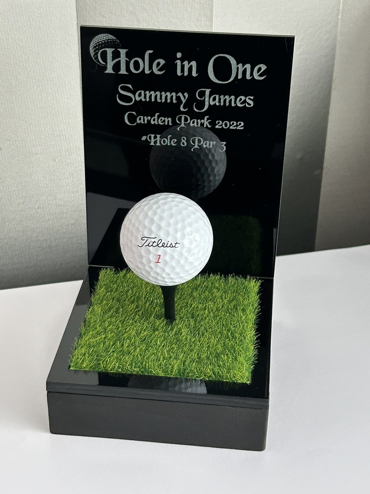 Hole in one, Golf Gifts, Longest Drive, Nearest the pin, personalised Plaques, Keepsakes