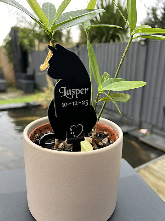 Personalised Pet Memorial Plaque, Pet memorial gifts, Grave Marker for Gardens, Cat FF