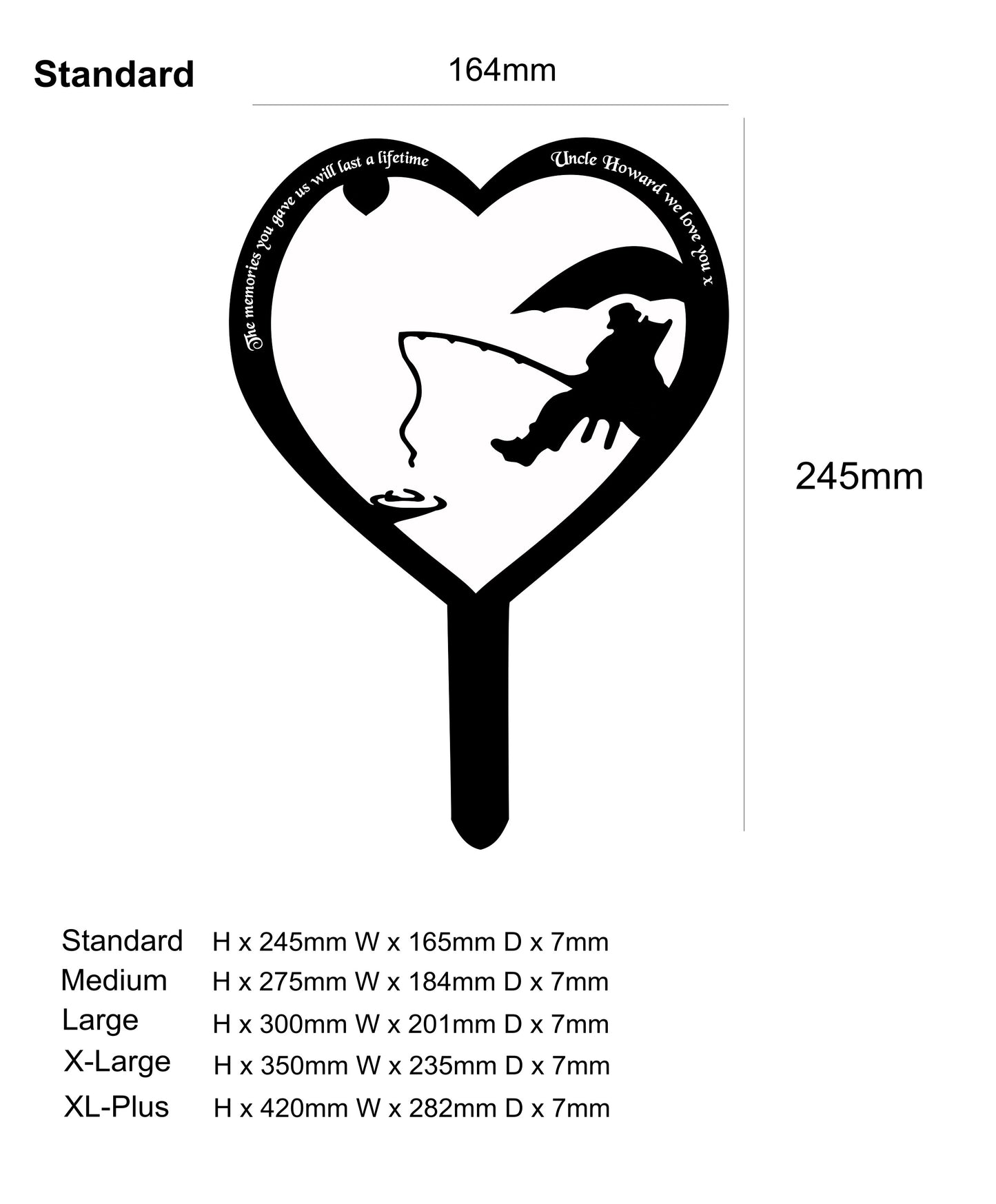 memorial fishing plaque