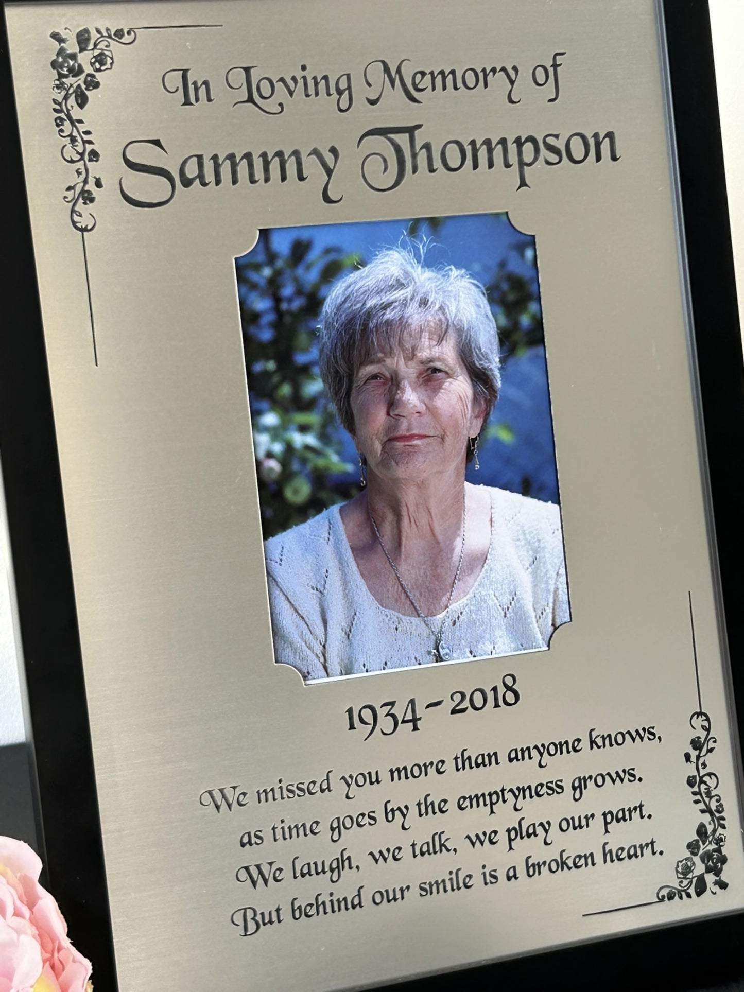Save a Seat, In Loving Memory, Wedding Tribute Plaque, Funeral, Cremation Ceremony Plaque Silver