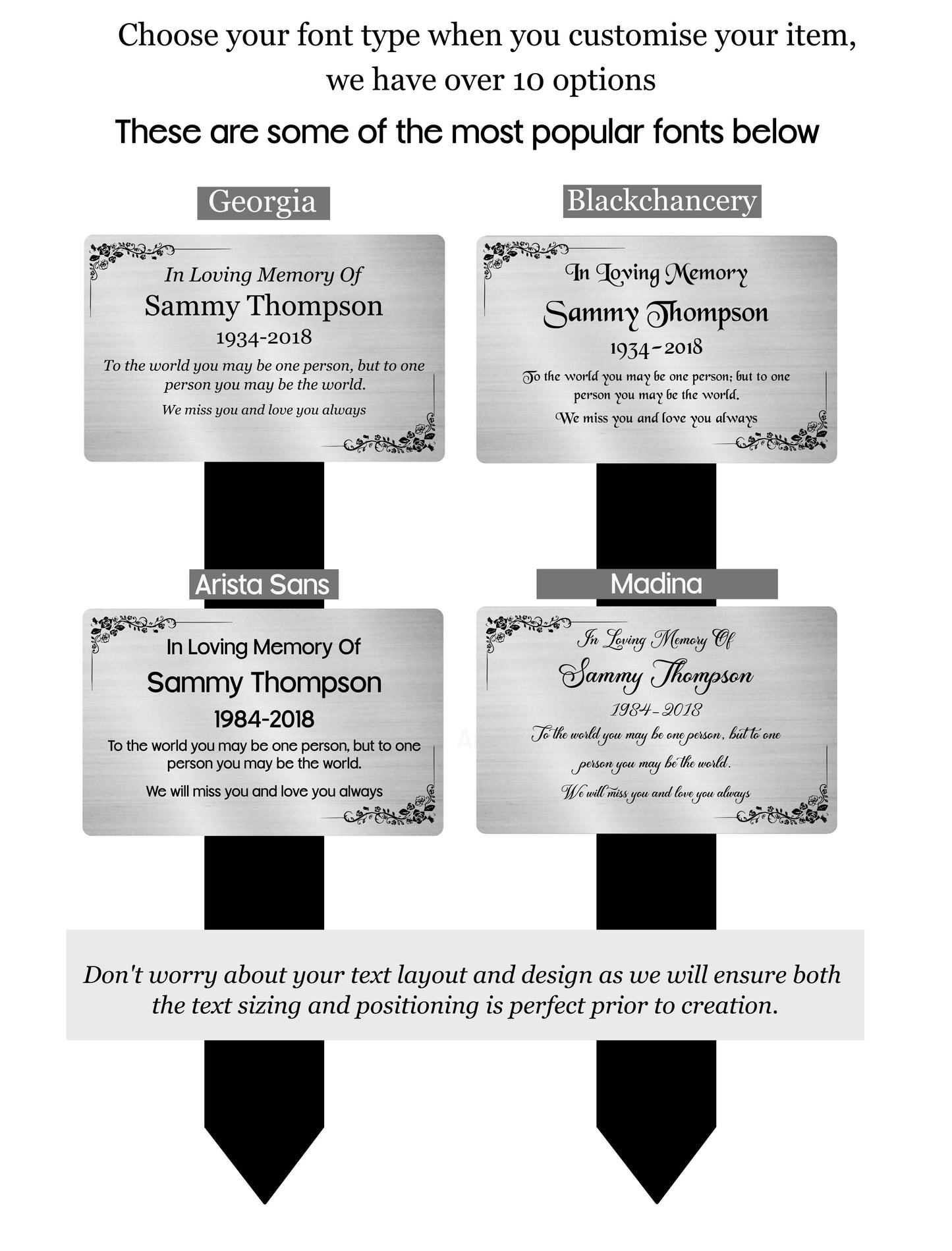 memorial plaques information