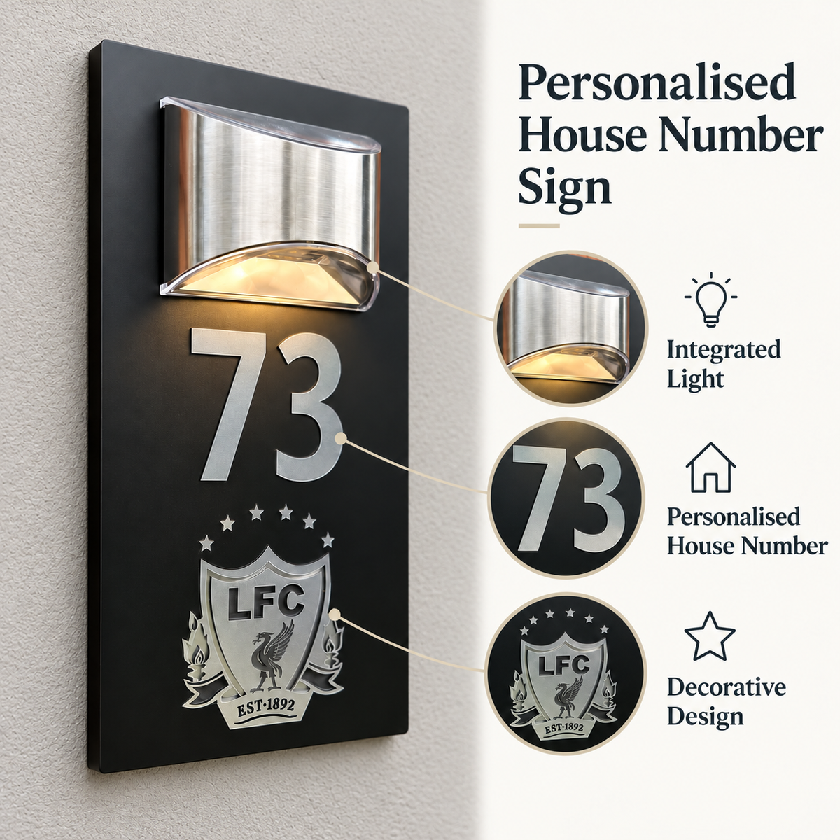 Handmade House Address Plaques