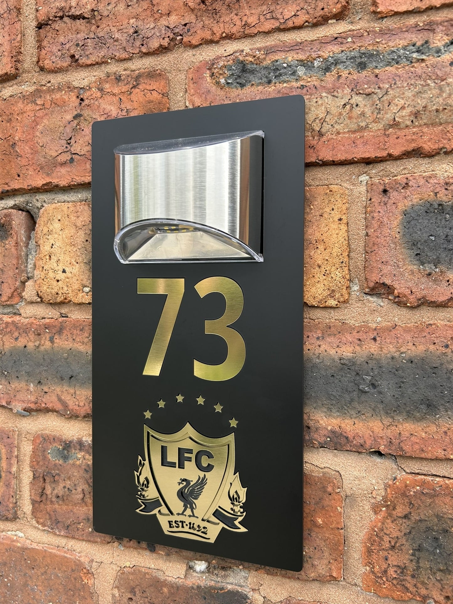 Handmade Custom House Sign Number and Address Liverpool LFC