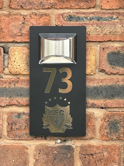 Handmade Custom House Sign Number and Address Liverpool LFC