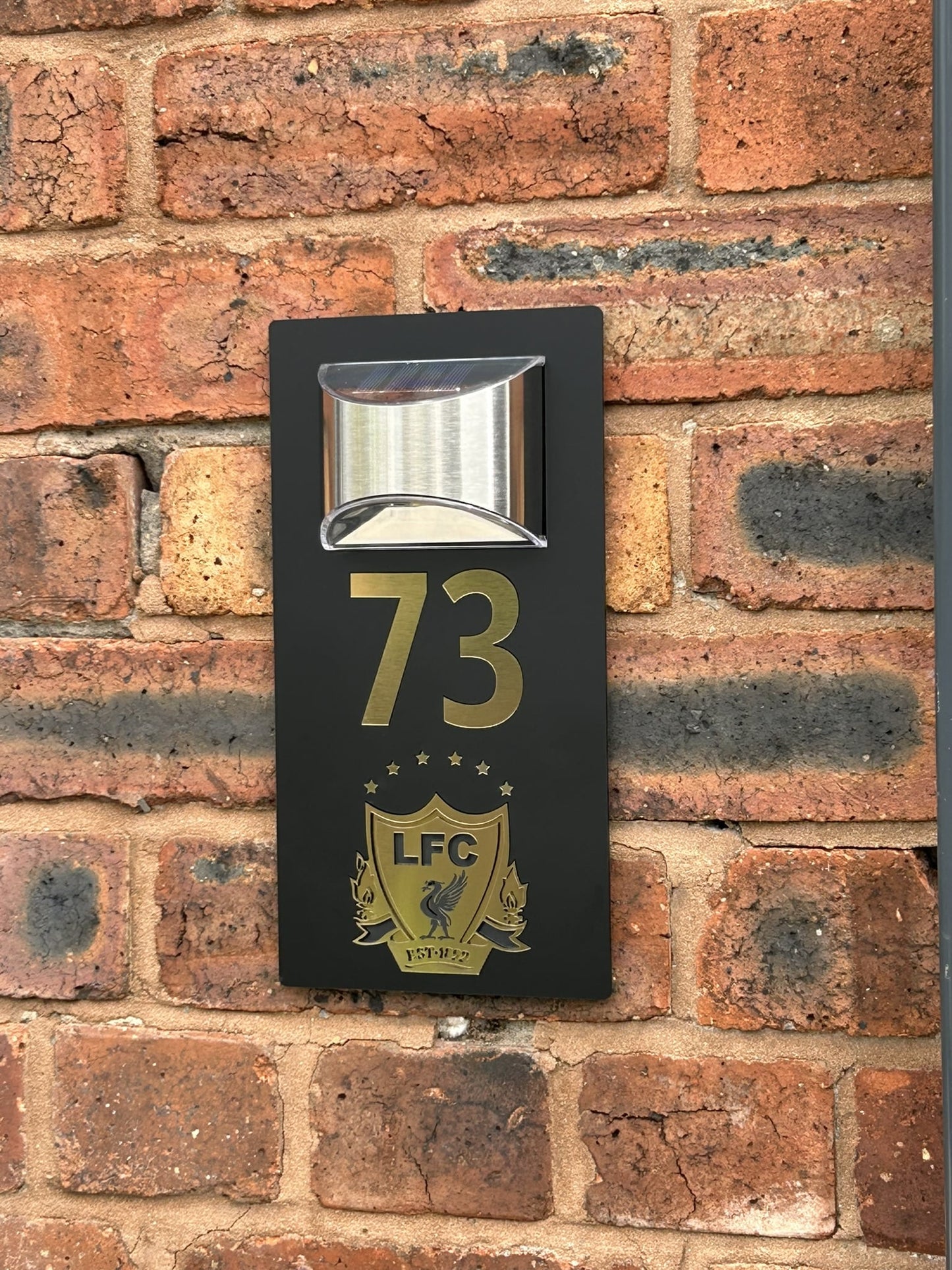 Handmade Custom House Sign Number and Address Liverpool LFC