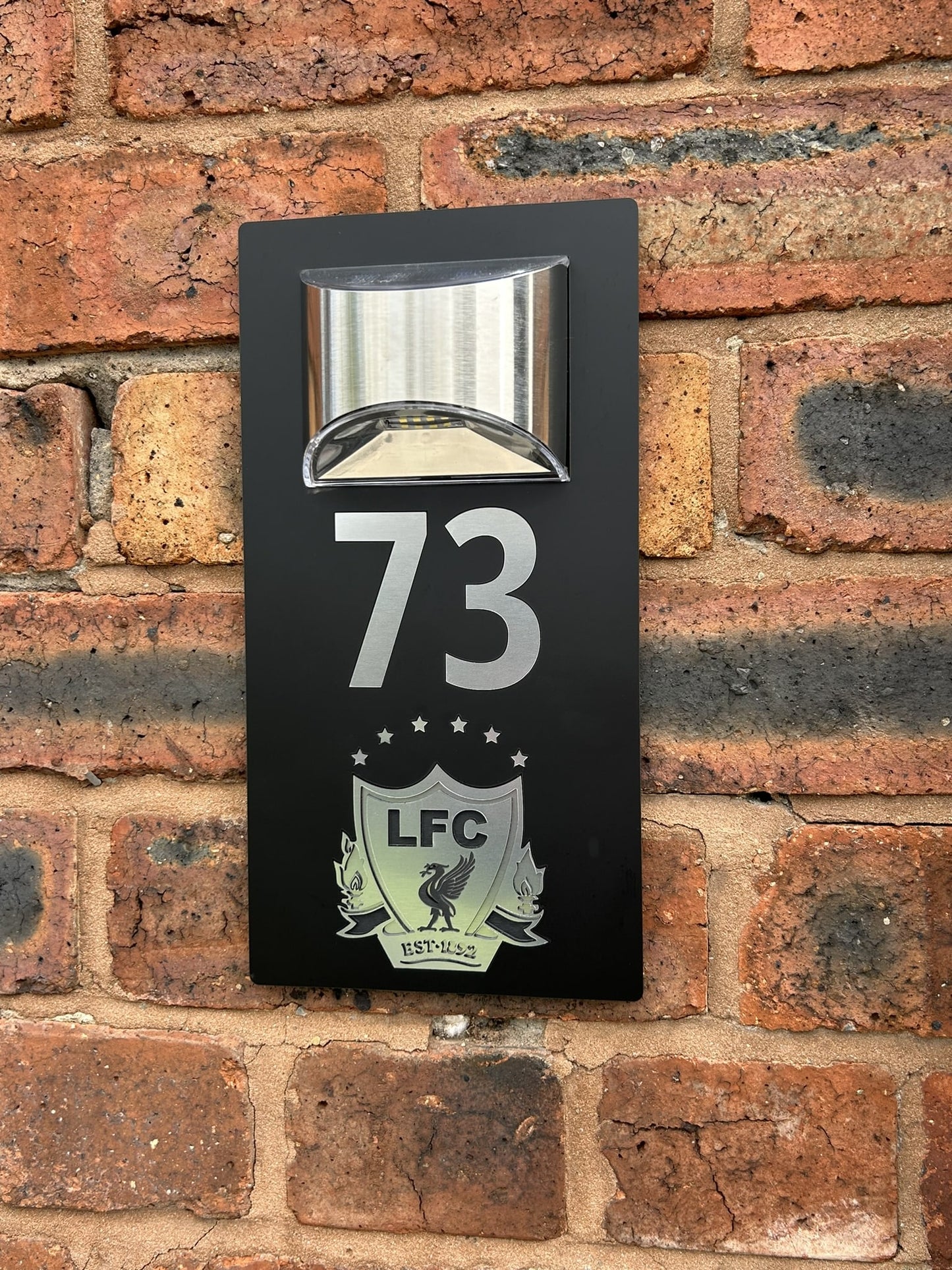 Handmade Custom House Sign Number and Address Liverpool LFC