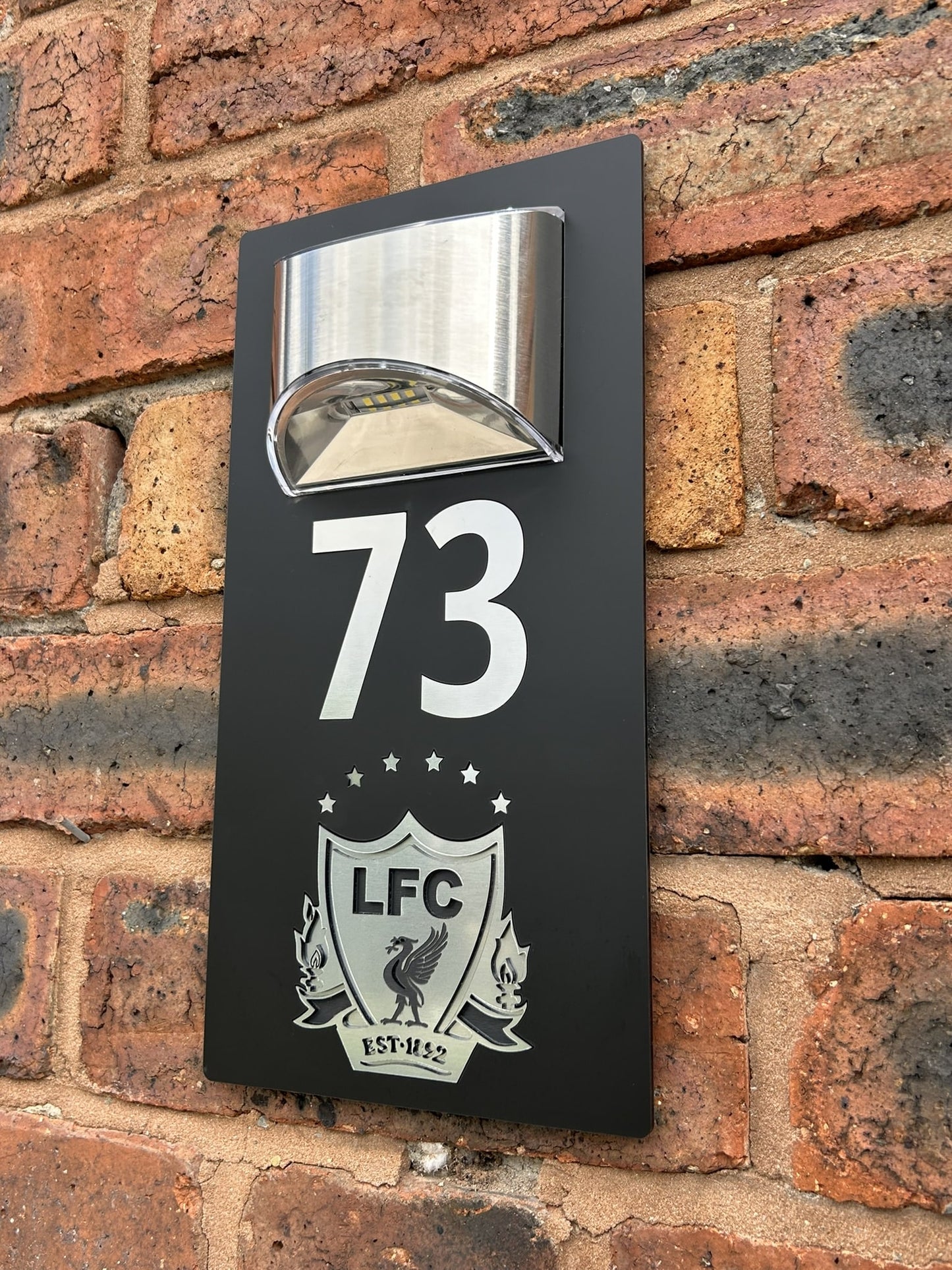 Handmade Custom House Sign Number and Address Liverpool LFC