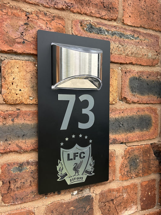 Handmade Custom House Sign Number and Address Liverpool LFC