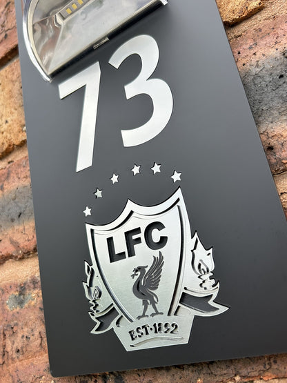 Handmade Custom House Sign Number and Address Liverpool LFC