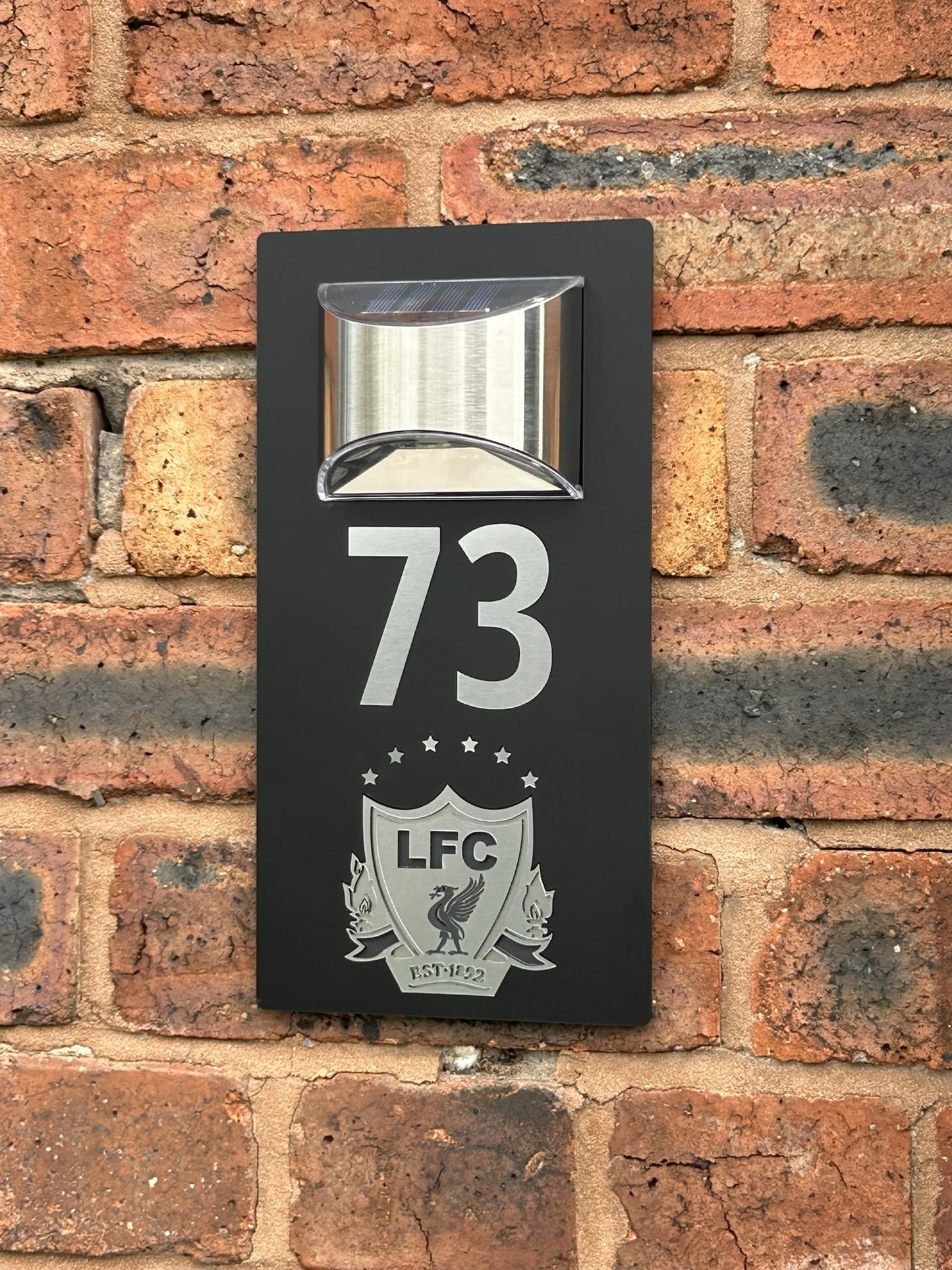 Handmade Custom House Sign Number and Address Liverpool LFC