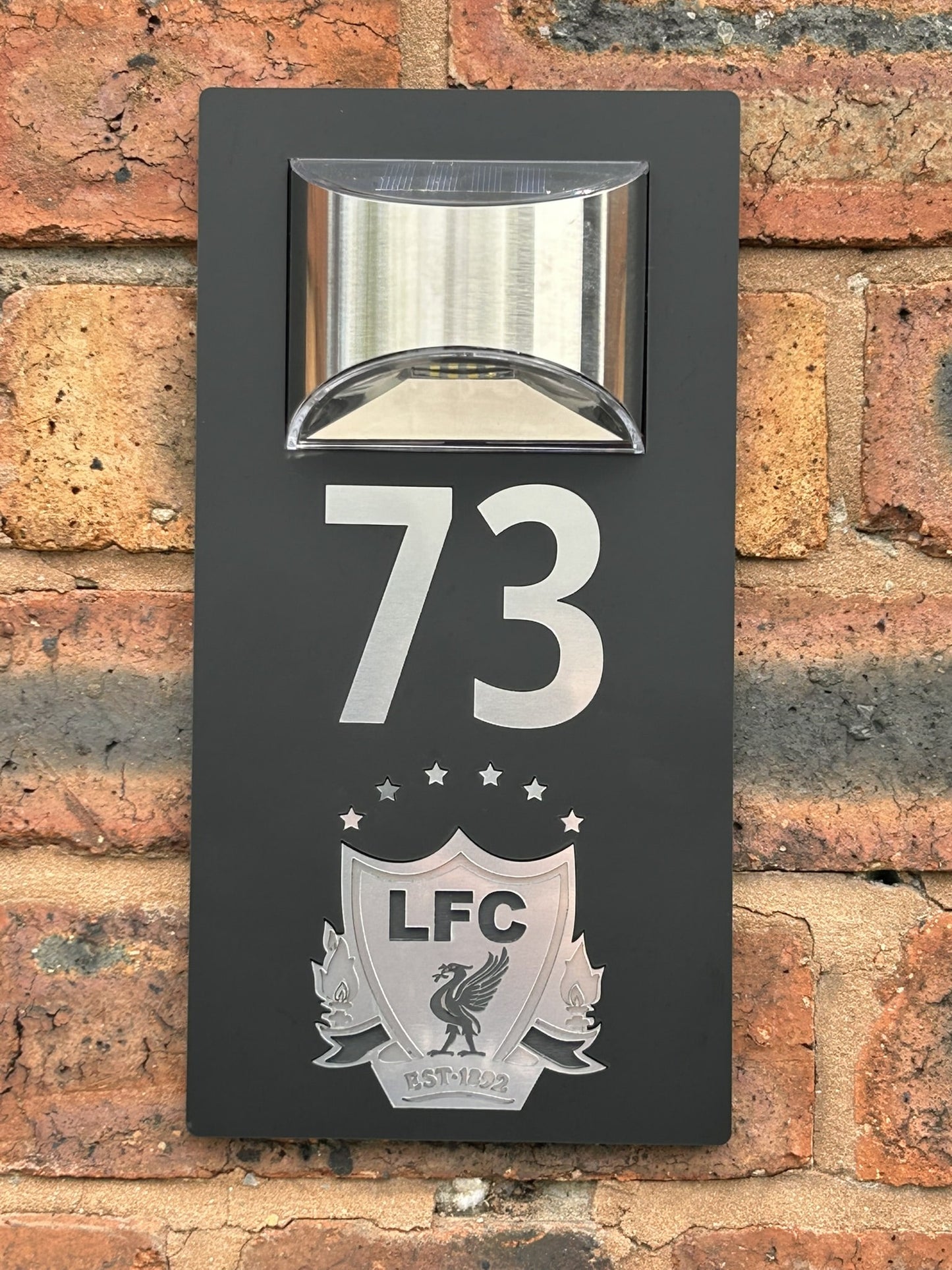 Handmade Custom House Sign Number and Address Liverpool LFC