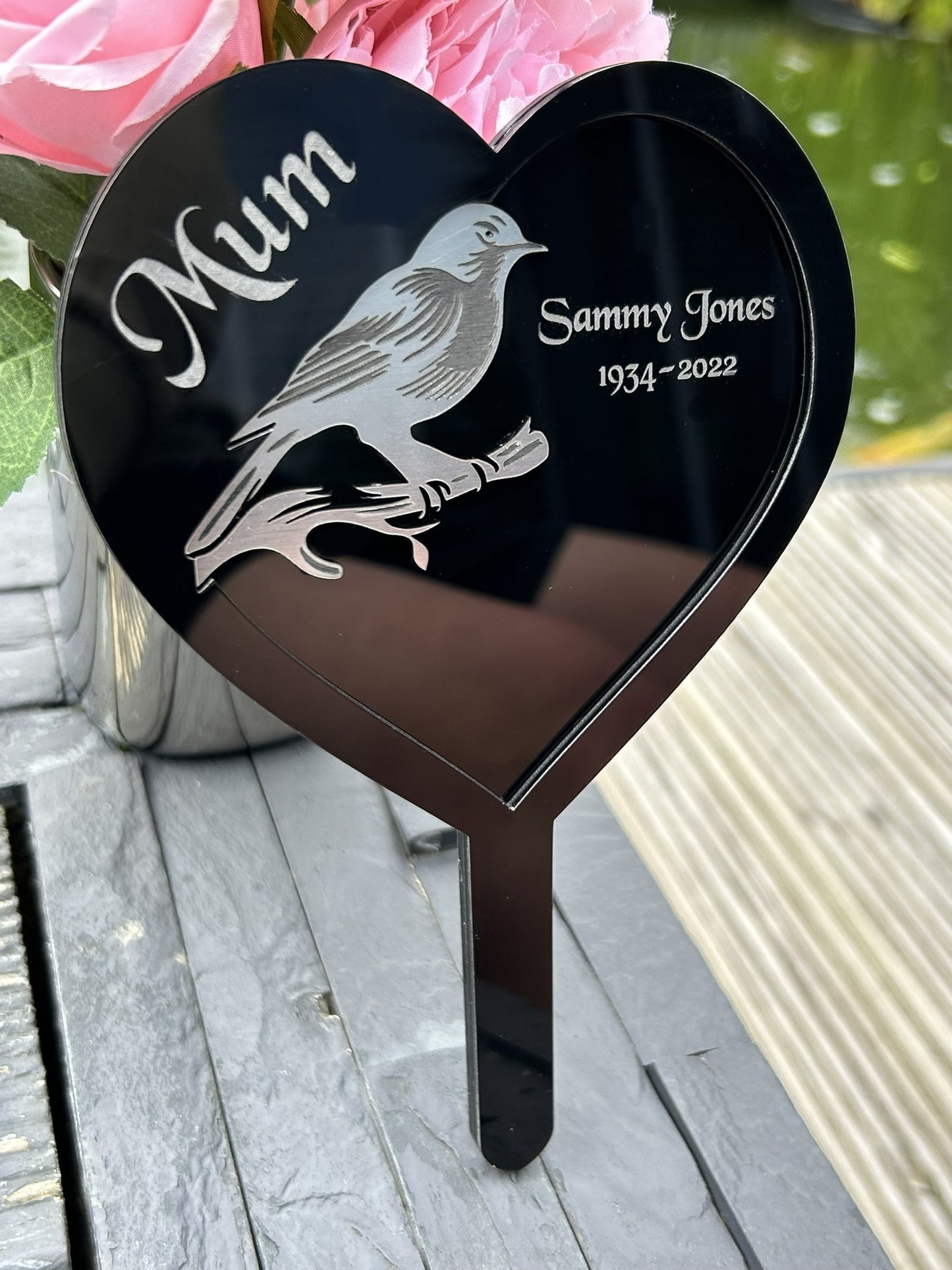 Memorial Plaques, Plaque Gifts, Mum, Dad, Brother, Sister, Father Robin Grave Garden Marker Personalised Gift