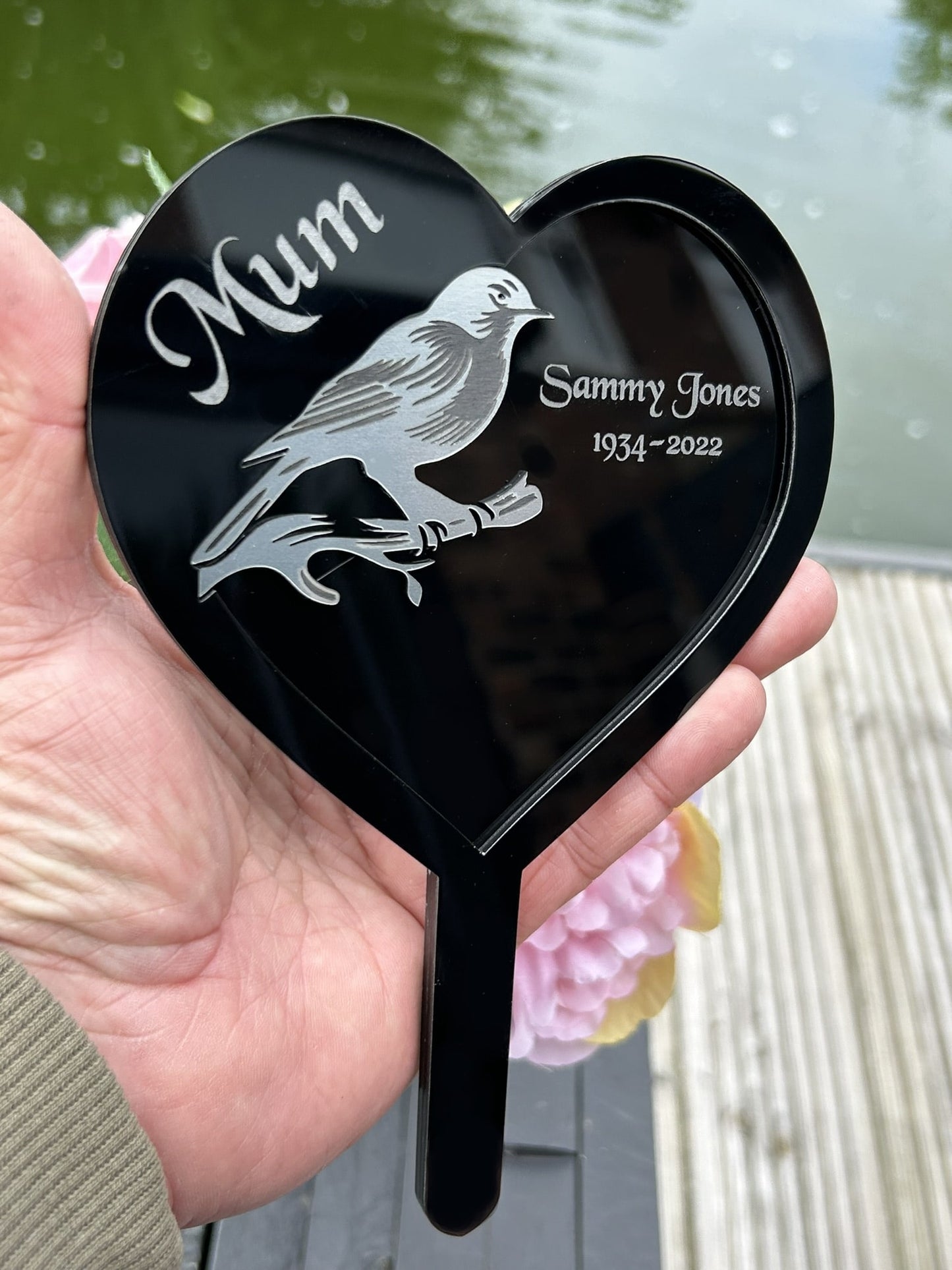 Memorial Plaques, Plaque Gifts, Mum, Dad, Brother, Sister, Father Robin Grave Garden Marker Personalised Gift