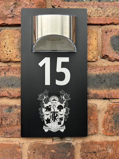 House Number Address Plaque, Solar Light Sign Number and TRFC