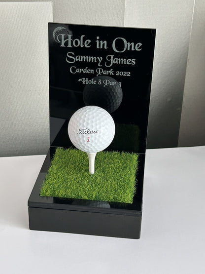 Hole in one, Golf Gifts, Longest Drive, Nearest the pin, personalised Plaques, Keepsakes