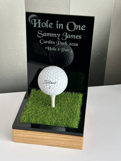 Hole in one, Golf Gifts, Longest Drive, Nearest the pin, personalised Plaques, Keepsakes