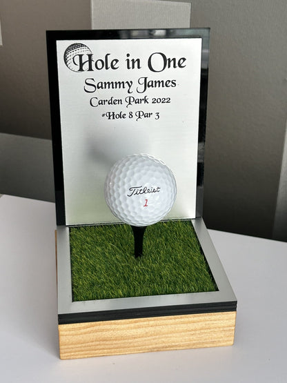 Hole in one, Golf Gifts, Longest Drive, Nearest the pin, personalised Plaques, Keepsakes, silver