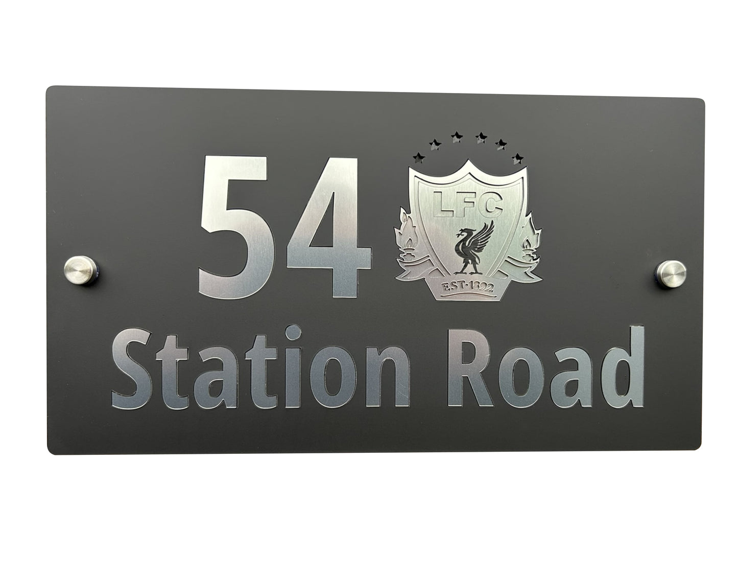 Handmade Custom House Sign Number and Address Liverpool Football Club