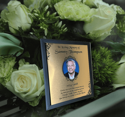Save a Seat, In Loving Memory, Wedding Tribute Plaque, Funeral, Cremation Ceremony Plaque Gold