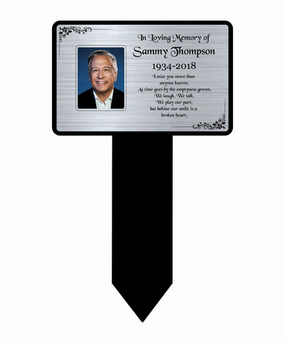 Memorial Photo Plaque for Graves