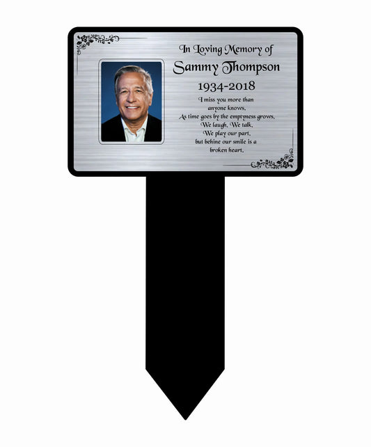 Memorial Photo Plaque for Graves