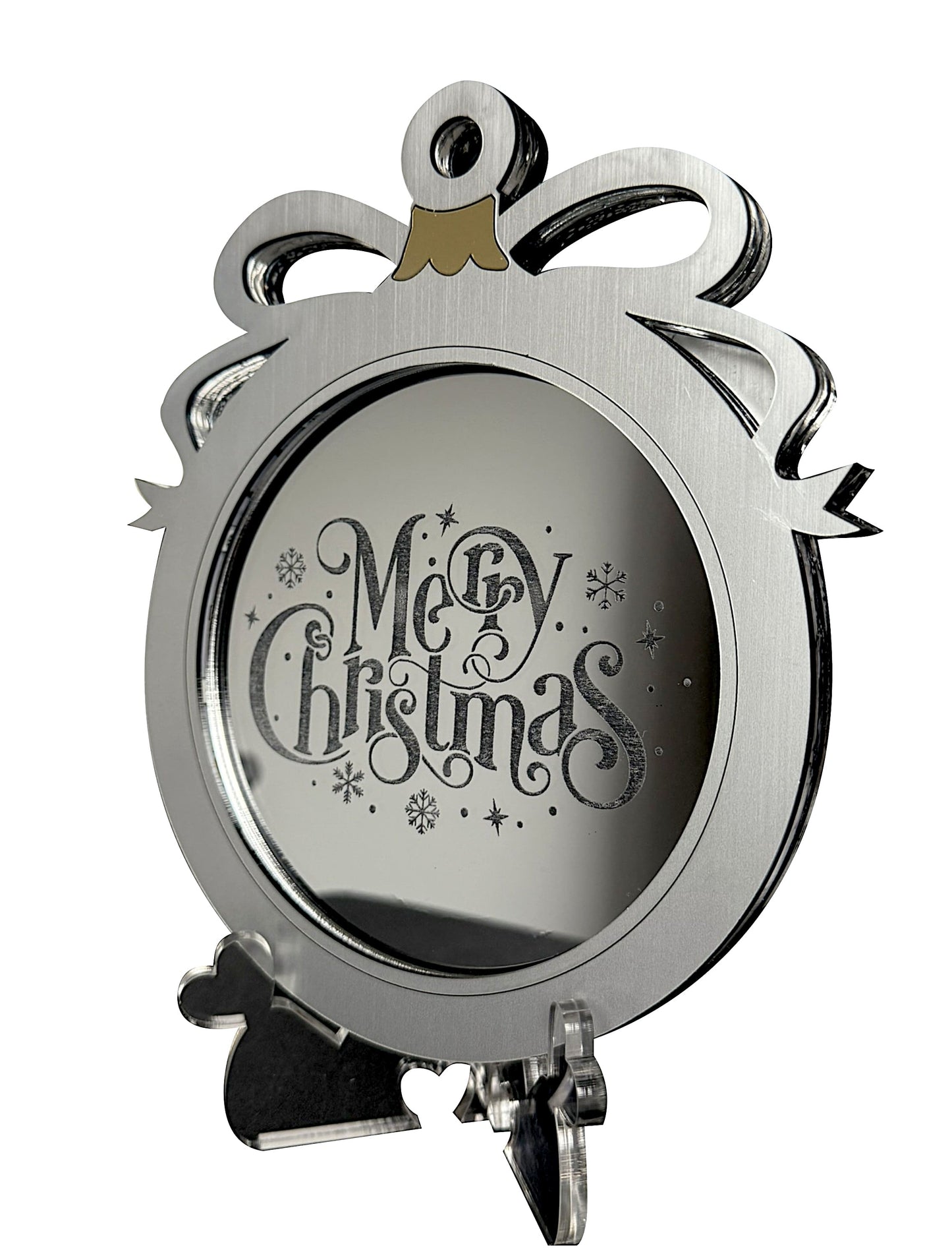 Personalised LED Mirror, Christmas Bauble Shape, Kids Bedroom Sign, Plaque, Wedding, Office, Perfect Gift