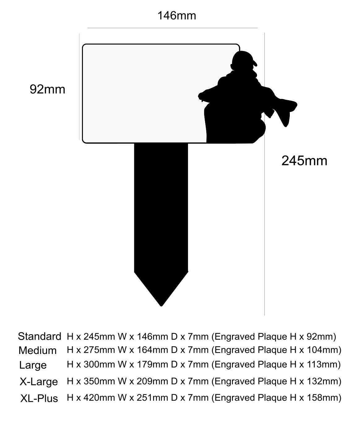 memorial fishing plaque
