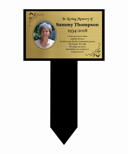 Memorial Photo Plaque for Graves