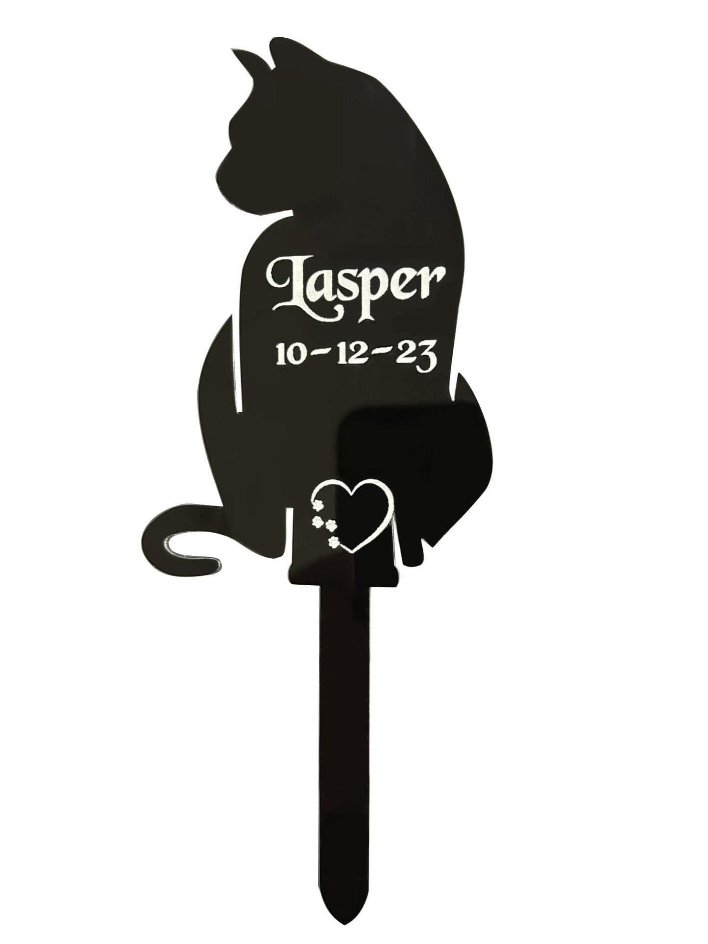 Personalised Pet Memorial Plaque, Pet memorial gifts, Grave Marker for Gardens, Cat FF