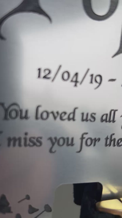 Pet Memorial Plaque, Pet fur Keepsake, Dog Memorial Collar Frame With Photo Silver