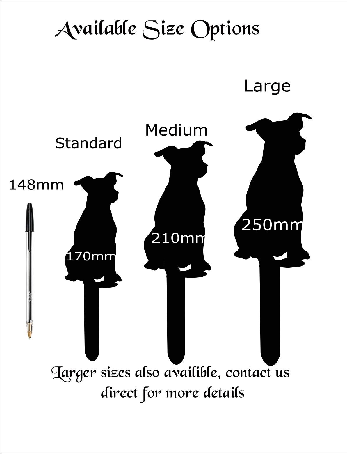 Personalised Pet, Jack Russell Memorial Plaque, Ground Stake, Grave Marker for Cemetery Or Garden