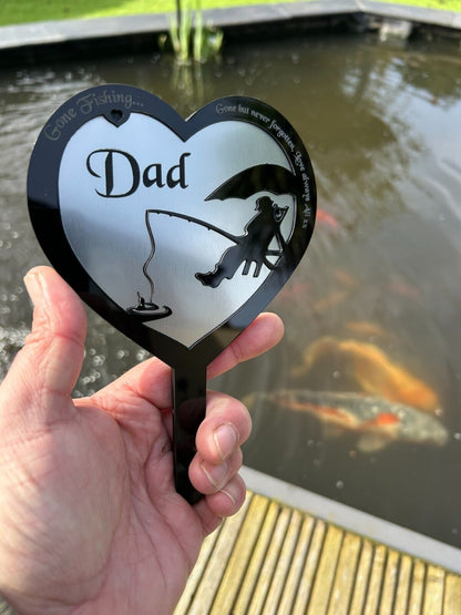 Personalised Memorial Grave Marker Plaque, Mum, Dad, Son, Brother, Uncle, Garden Spike, funeral remembrance in loving memory