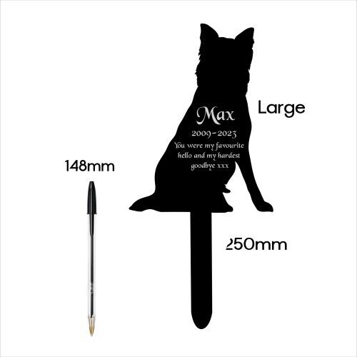 Personalised Pet, German Shepard Ali Dog Memorial Plaque, Ground Stake, Grave Marker for Cemetery Or Garden