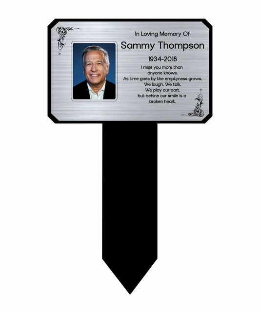 Memorial Photo Plaque for Graves