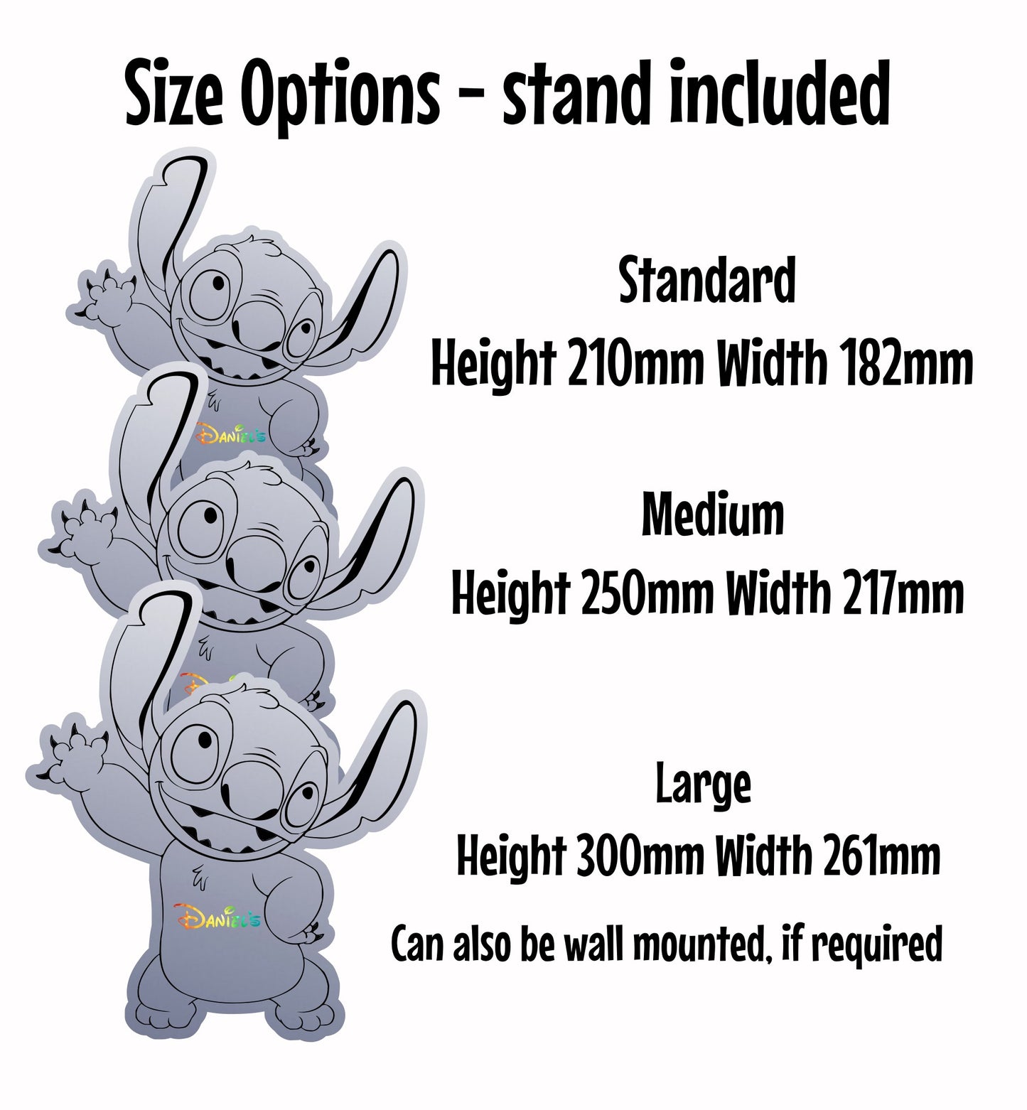 Personalised LED Mirror, Stitch & Lola, Kids Bedroom Sign, Plaque, Wedding, Office, Perfect Gift